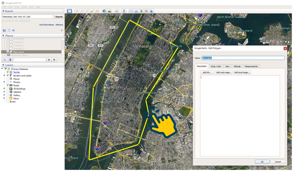 How to draw a polygon on Google Earth, and email it Gmaven FAQs